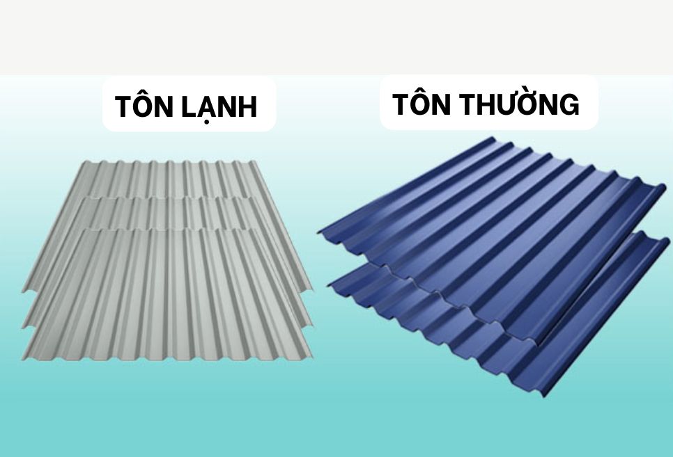 Cách phân biệt tôn lạnh và tôn thường dựa trên đặc tính