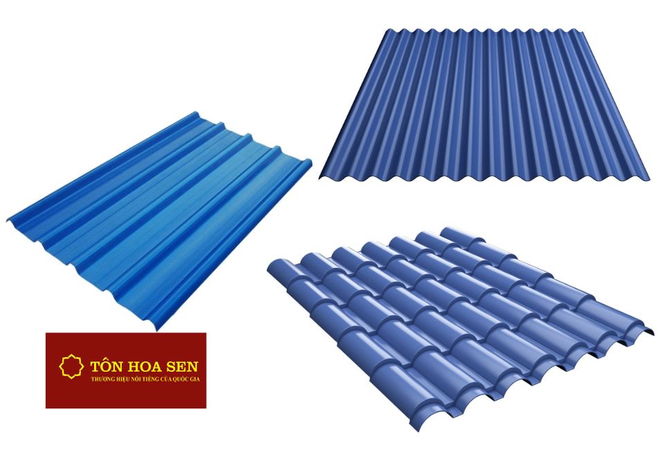 Các lựa chọn tôn Hoa Sen màu xanh dương mà bạn nên cân nhắc
