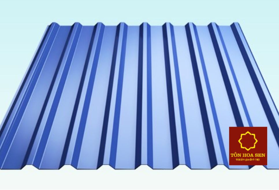 Giới thiệu về tôn Hoa Sen màu xanh dương